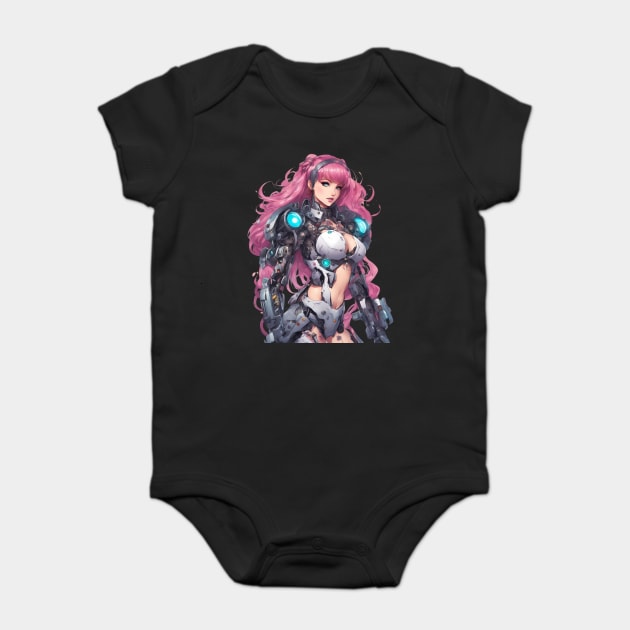 Synthetic Soul Robotic Girl Baby Bodysuit by animegirlnft